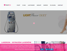 Tablet Screenshot of laseron.pl